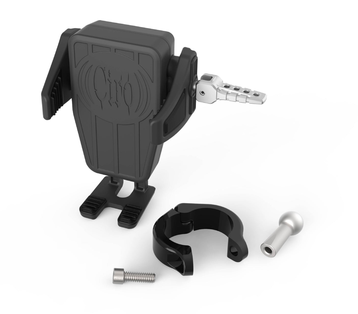 Trim Line Cybercharger Phone Holder with bar clamp mount