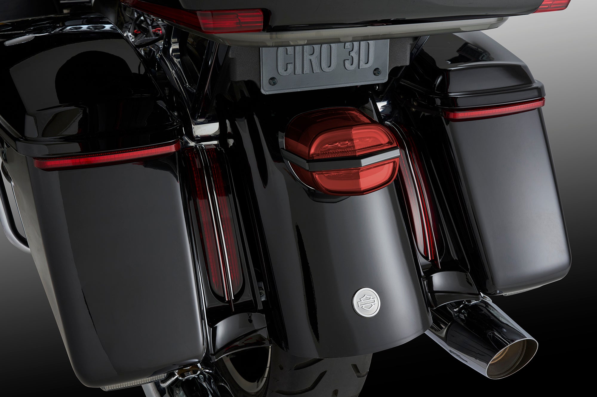Filler Panel Lights for Limited, Ultra and Road King with all RED
