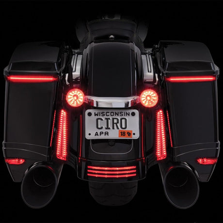Ciro Led Bag Blades Saddlebag Lights for Harley-Davidson Street Glide, Road Glide, Ultra, Limited
