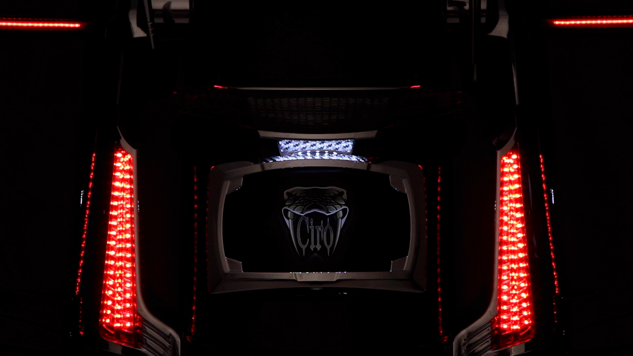 LATITUDE Tail Light & License Plate Holder with LIGHTSTRIKE® Lighting