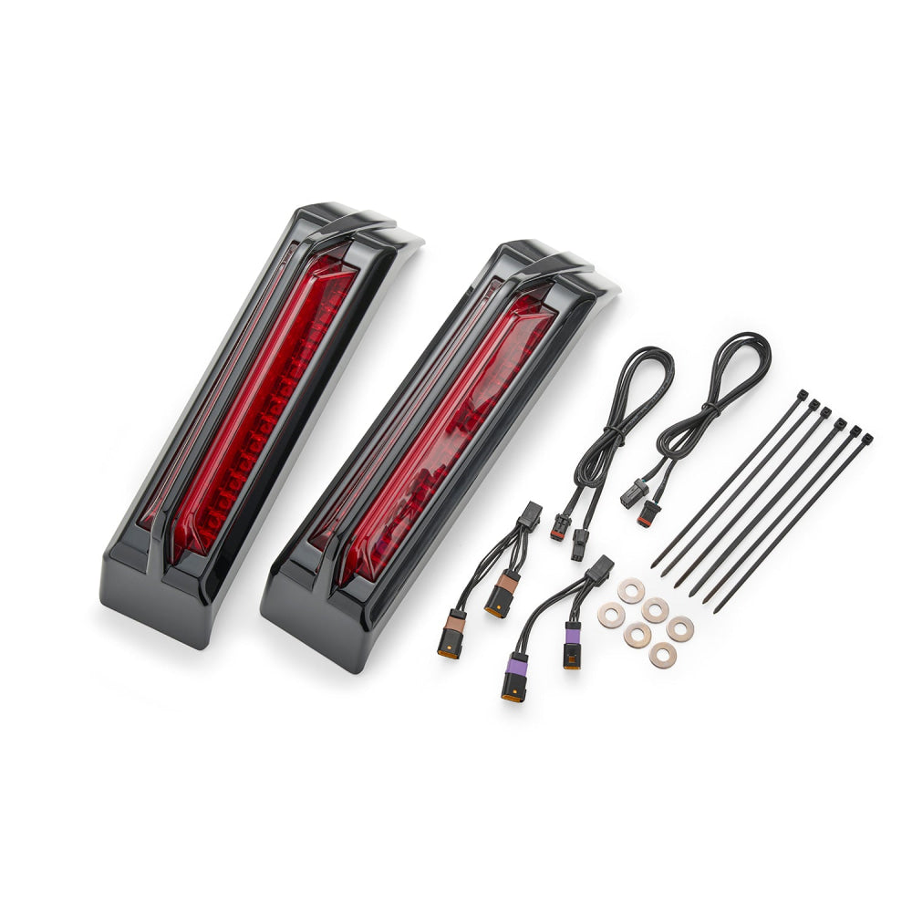 Filler Panel Tail Lights for ’23.5-up Touring Red / Black Accessory