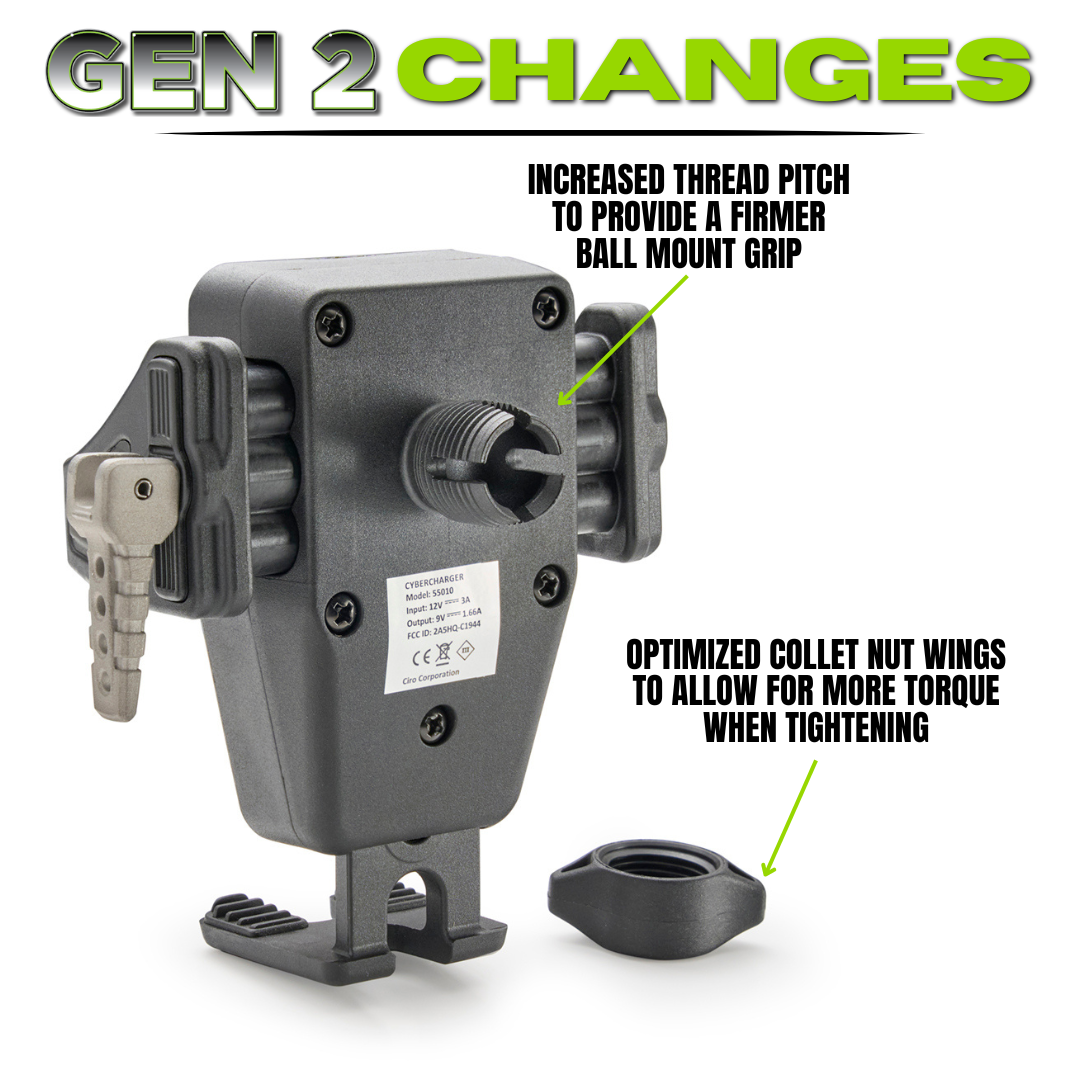 GEN 2 Cybercharger® Phone Holder (Mount Sold Separately)