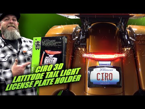Latitude Tail Light & License Plate Holder | Ciro | For Harley