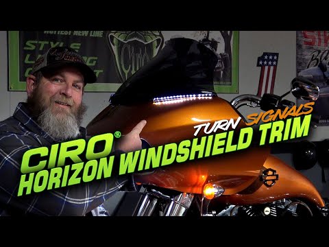 Horizon LED Lighted Windshield Trim Ciro For Harley Davidson