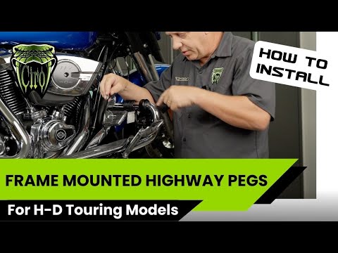 Frame Mounted Adjustable Highway Peg Mount Kit