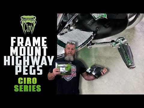 Frame Mounted Adjustable Highway Peg Mount Kit
