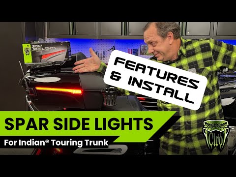 Spar Side Lights For Indian Touring Trunk