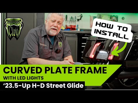 アクセサリー chiro Curved Frame with LED Plate Light | Harley-Davidson