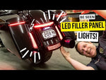 Filler Panel Lights for '14-'23 Street Glide / Special, Road Glide Custom, '17-'24 Road King Special With Clear Lens & Amber Turn