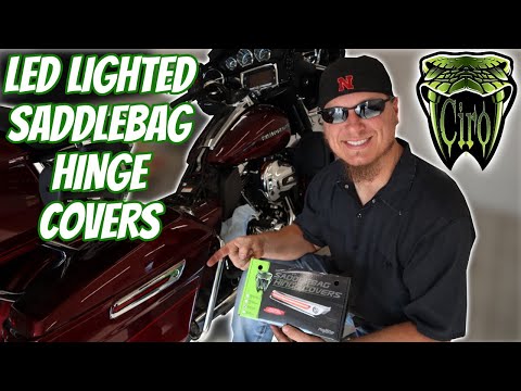 LED Lighted Saddlebag Hinge Covers – Ciro