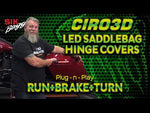LED Lighted Saddlebag Hinge Covers
