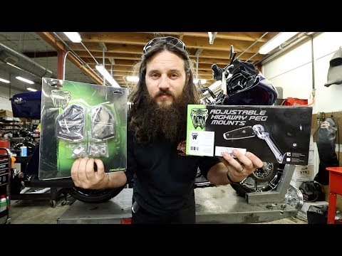 Frame Mounted Adjustable Highway Peg Mount Kit