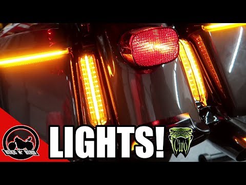 Filler Panel Lights for Ultra and Road King with AMBER Turn