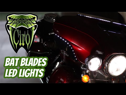 Bat Blades LED Lights Ciro For Harley Davidson