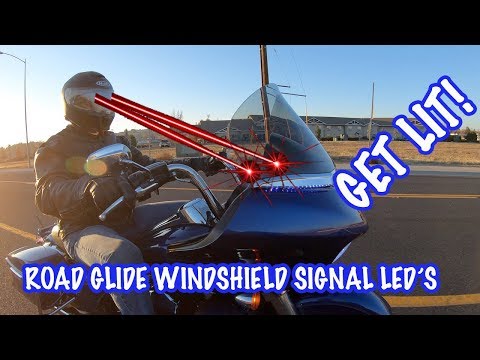 Horizon LED Lighted Windshield Trim Ciro For Harley Davidson