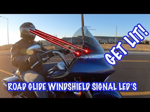 Horizon LED Lighted Windshield Trim for Road Glide
