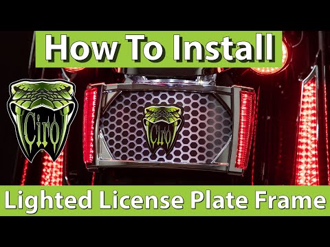 Lighted License Plate Frame – Ciro