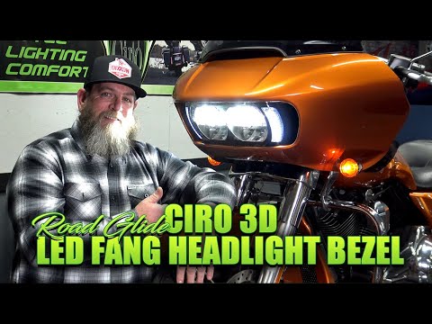 14 23 Road Glide FANG LED Headlight Bezel Ciro