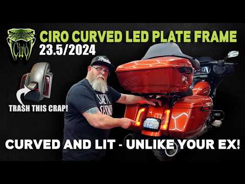 Curved Frame with LED Plate Light Harley-Davidson Electra