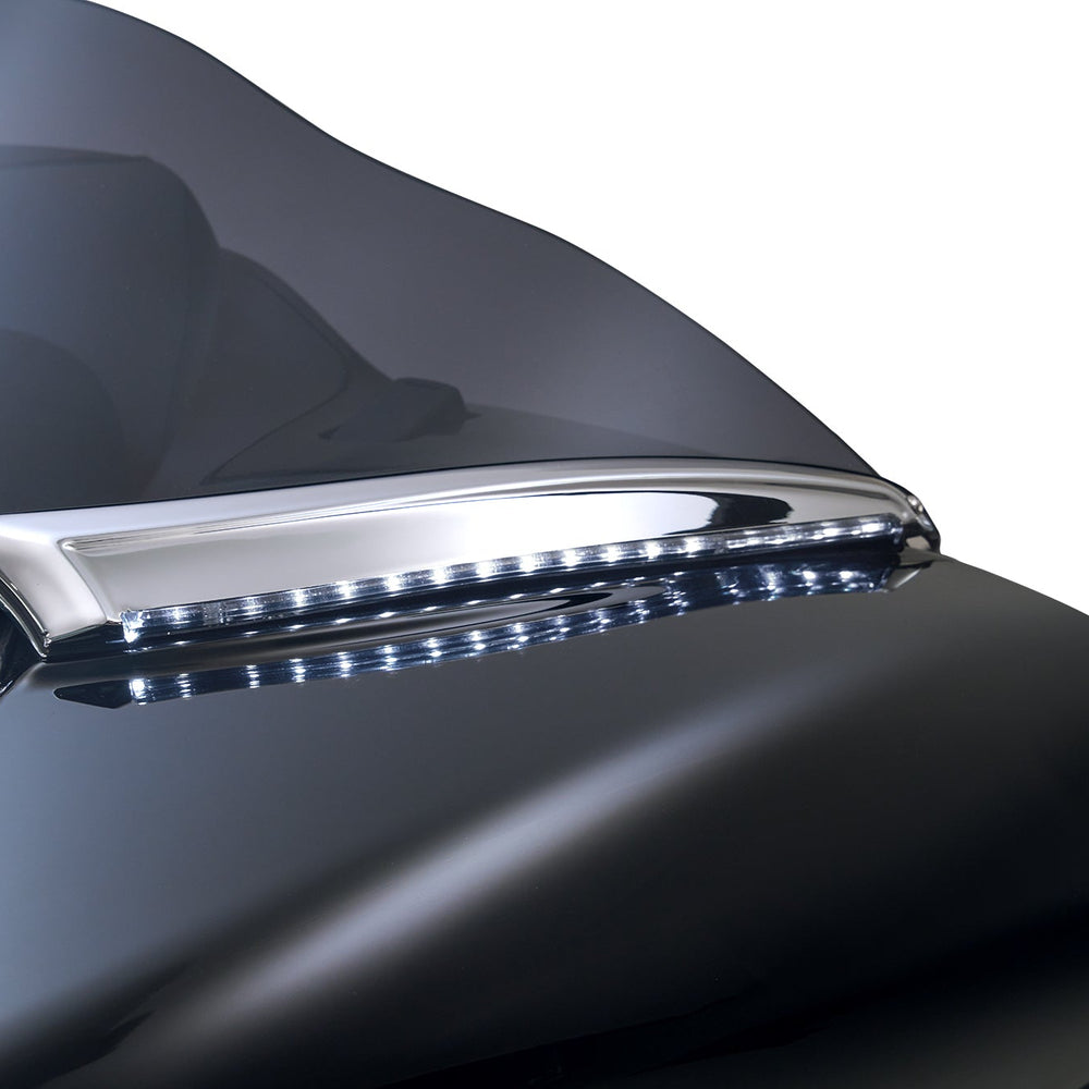 Horizon LED Lighted Windshield Trim for Road Glide