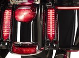 Filler Panel Lights For Ultra And Road King With All Red Leds In Chrome Or Black / Clear 14-Newer