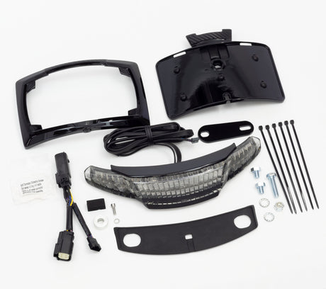 Latitude Tail Light with License Plate Holder | Ciro | For Harley-Davidson Street Glide, Road Glide Custom  and Road King  Special