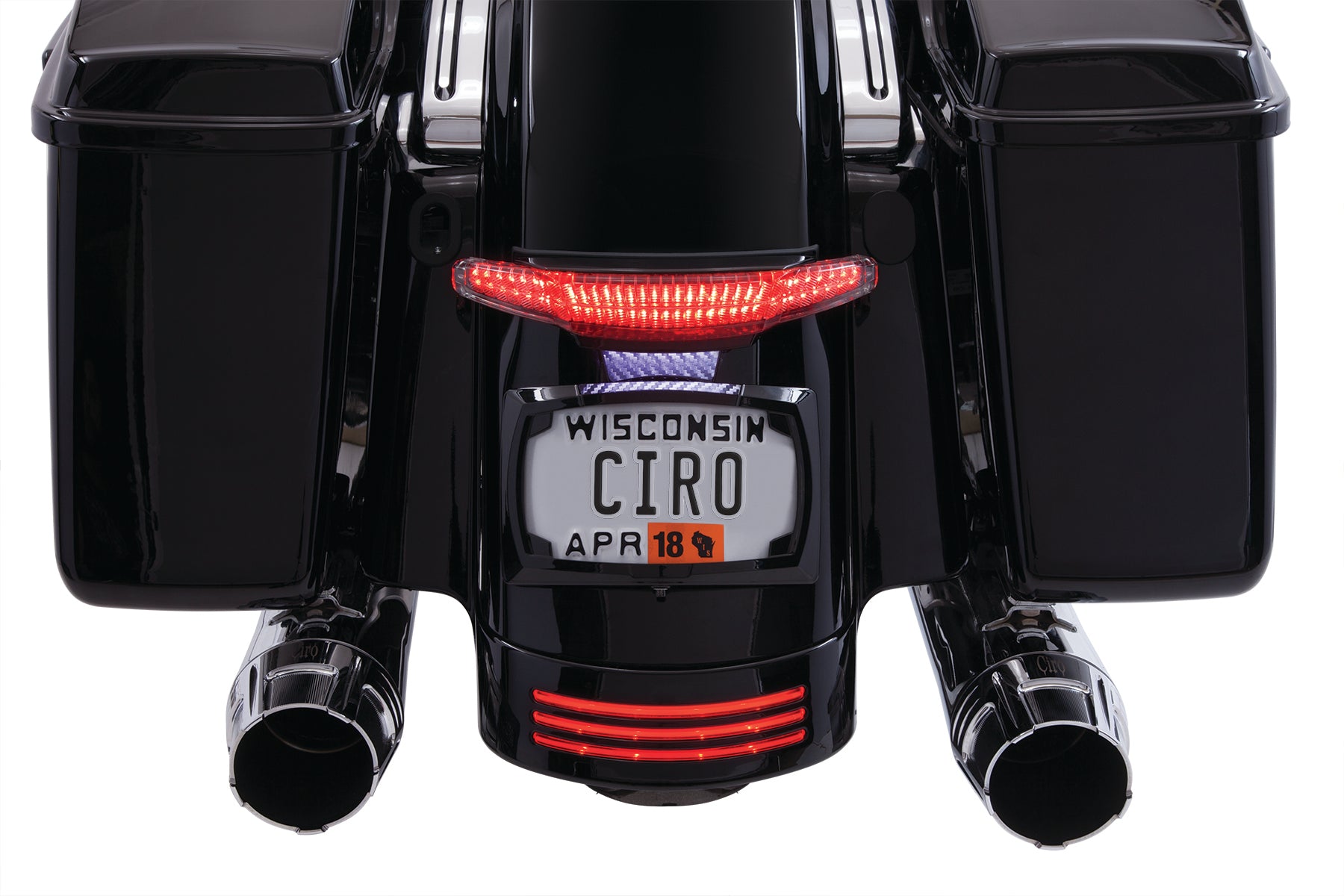 Harley license best sale plate light