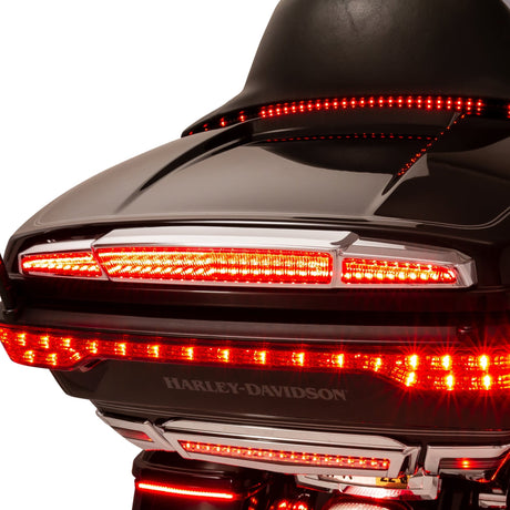 Streak trunk light with Lightstrike  | Ciro | For Harley-Davidson |Red  lens with chrome body