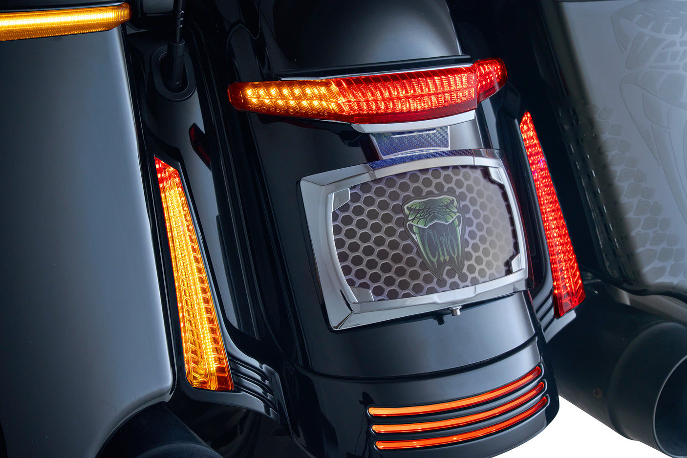 LATITUDE Tail Light & License Plate Holder with LIGHTSTRIKE™ Lighting