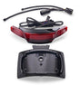 Latitude Tail Light & License Plate Holder with Lightstrike® Red / Black / Selectable Red or Amber with app Accessory