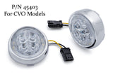 Fang® White Halo Front Signal Light Inserts With Bezel (Dual Circuit)