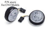 Fang® White Halo Front Signal Light Inserts With Bezel (Dual Circuit)