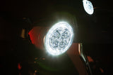 Fang® White Halo Front Signal Light Inserts With Bezel (Dual Circuit)