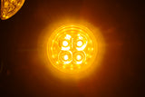 Fang® White Halo Front Signal Light Inserts With Bezel (Dual Circuit)
