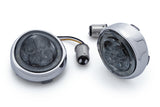Fang® White Halo Front Signal Light Inserts With Bezel (Dual Circuit)