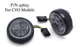 Fang® White Halo Front Signal Light Inserts With Bezel (Dual Circuit)