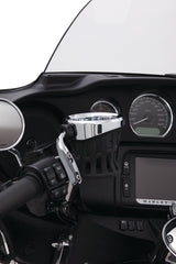 Motorcycle Drink Holder With Perch Mount | Ciro | For Harley-Davidson, Street Glide, Road Glide, Limited, Ultra, Softail, Dyna, Sportster