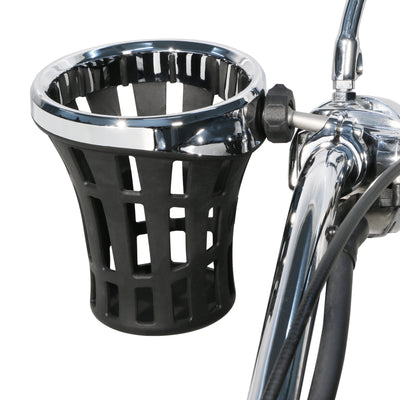 Ciro Big Ass Drink Holder with Aluminum Bar Clamp Mount | For Harley-Davidson | Universal Fitment
