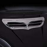 Ciro Chrome Fairing Vent for Harley-Davidson | Street Glide, Ultra, Limited, Bat Wing
