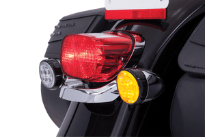 Fang rear amber LED turn signals with black bezel | Ciro 