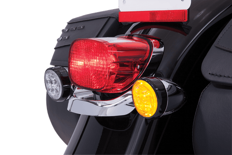 Fang rear amber LED turn signals with black bezel | Ciro 