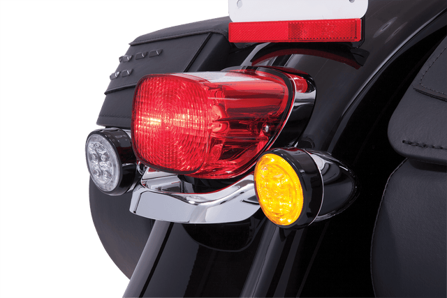 ciro Fang® Rear Red or Amber LED Turn Signal Inserts With Bezel (Single Filament Bulb)