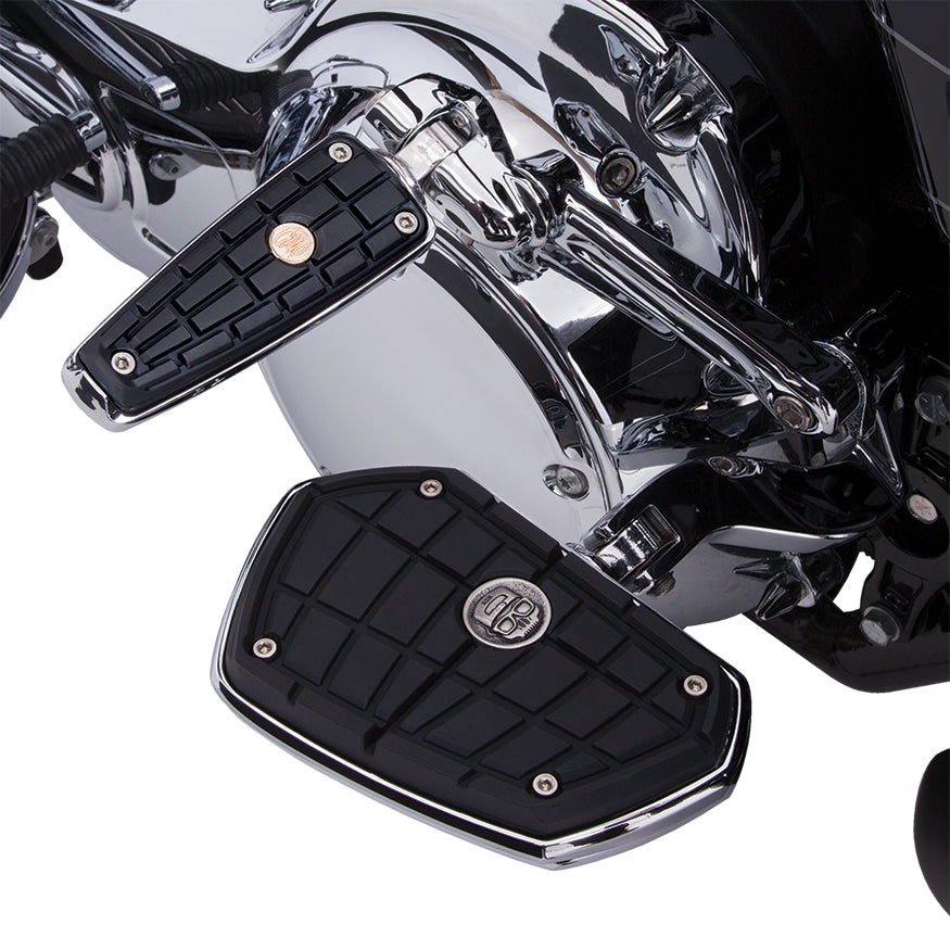 ASR Floorboards By Ciro With Adapters For H-D Male Mount Clevis