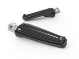 Rail Footpeg 1/2" D Male Mount | For Harley-Davidson  | Highway Pegs, Black