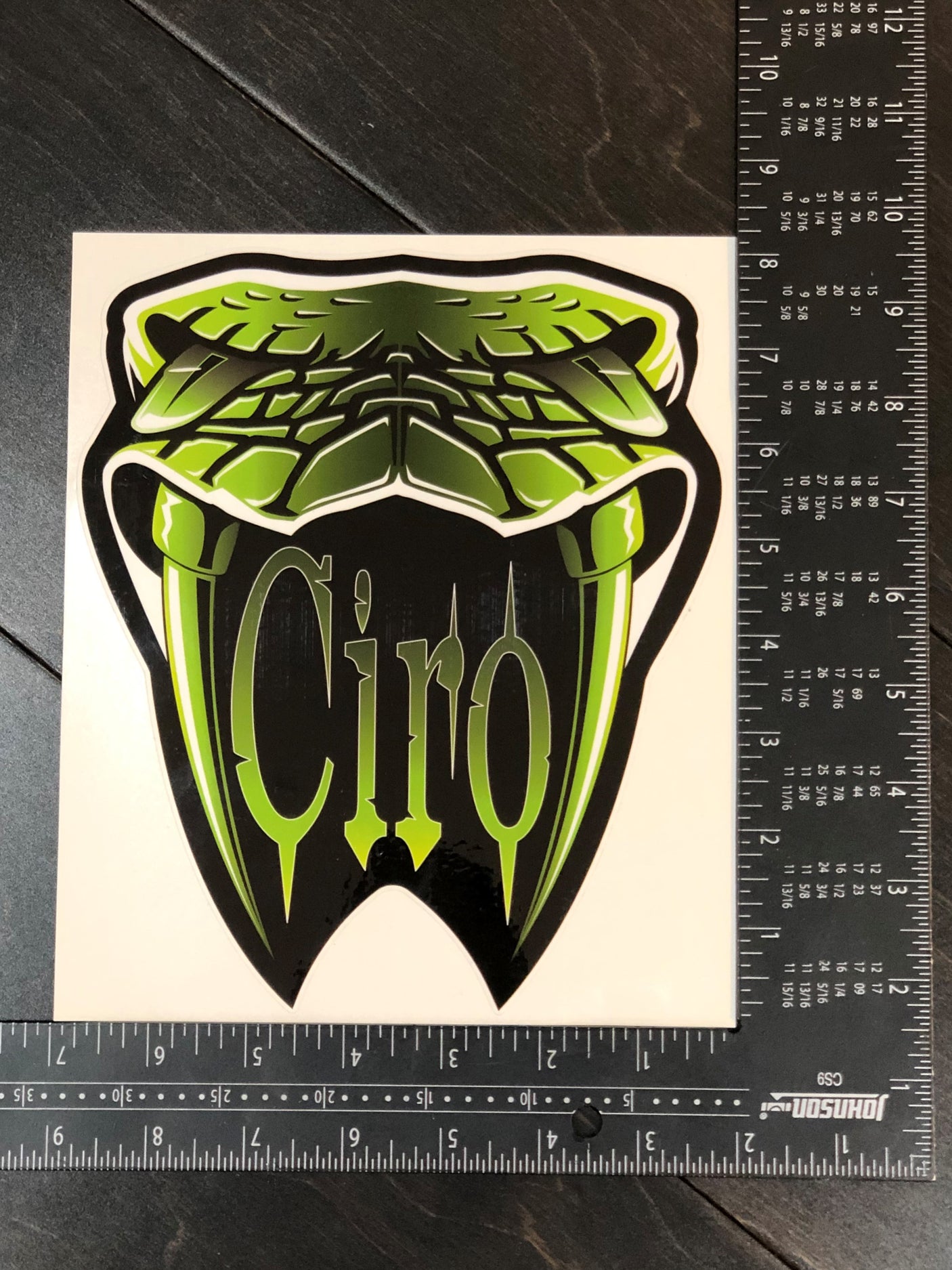 Ciro Snake Head Sticker