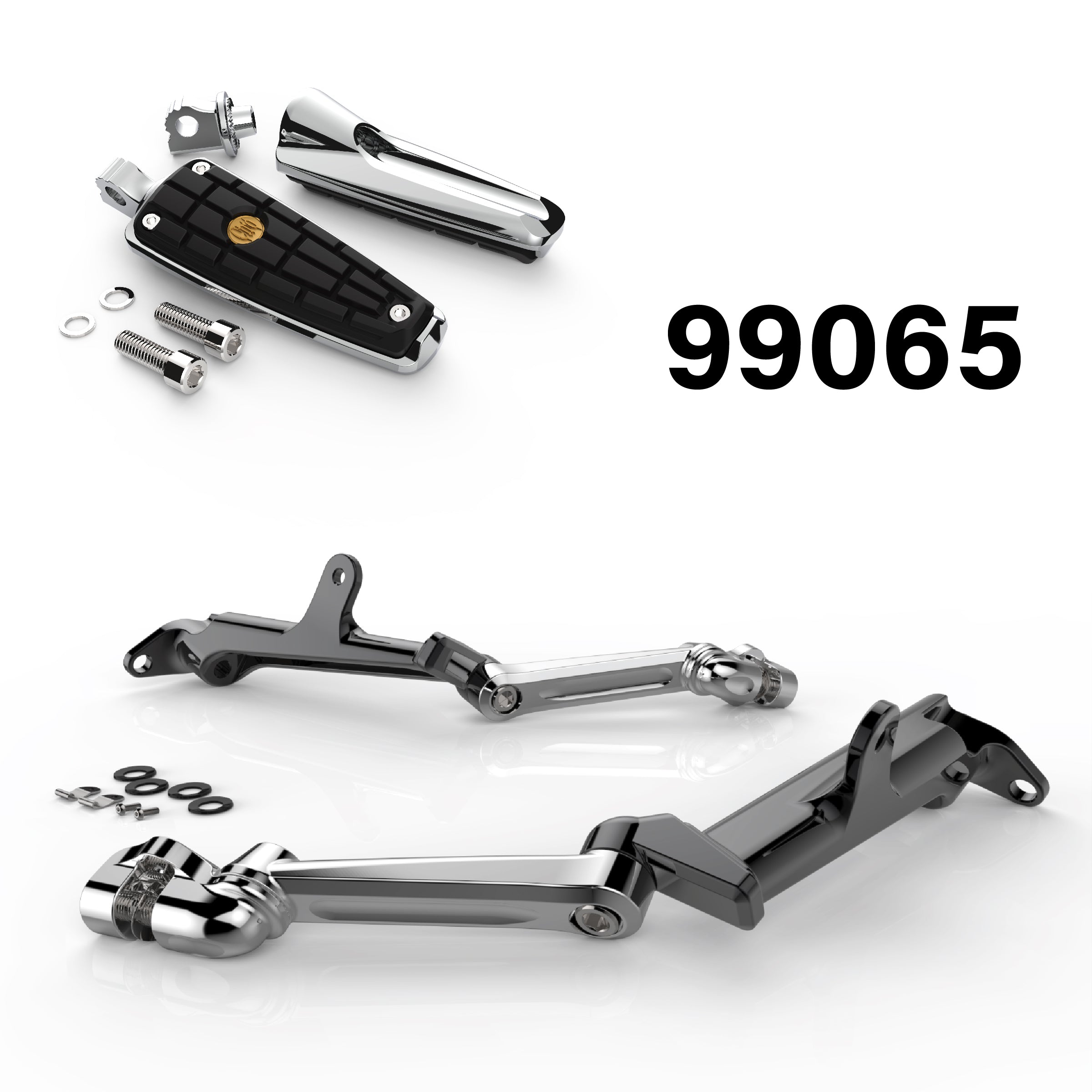 Frame mounted highway clearance pegs for harley davidson