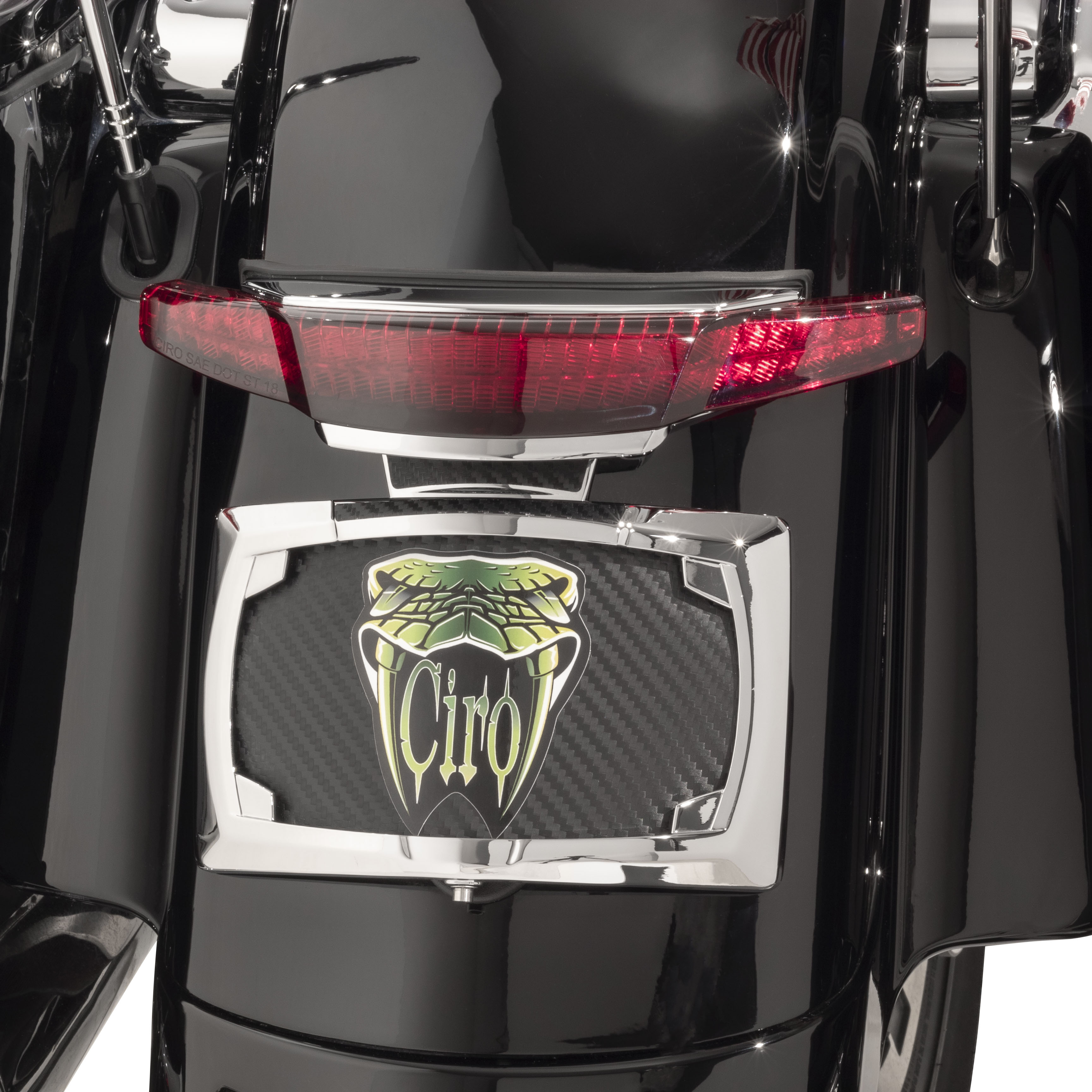 Latitude Tail Light License Plate Holder Ciro For Harley