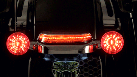 Ciro Crown Tail Light With Lightstrike  | For Harley-Davidson | Street Glide, Road Glide