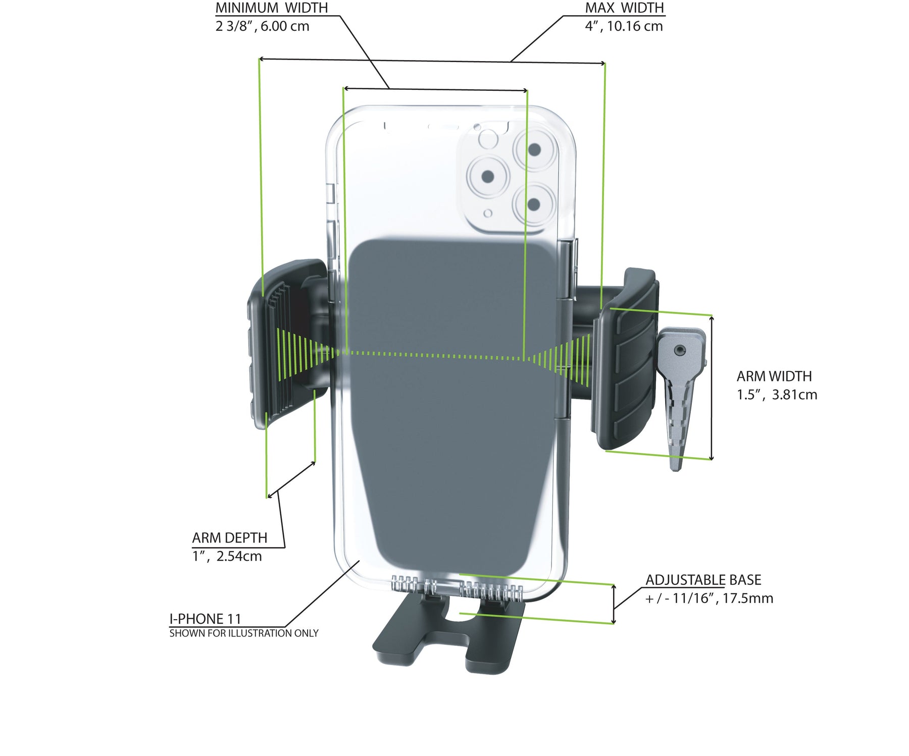 CYBERCHARGER® Phone Holder with 15W Wireless Fast Charger – Ciro