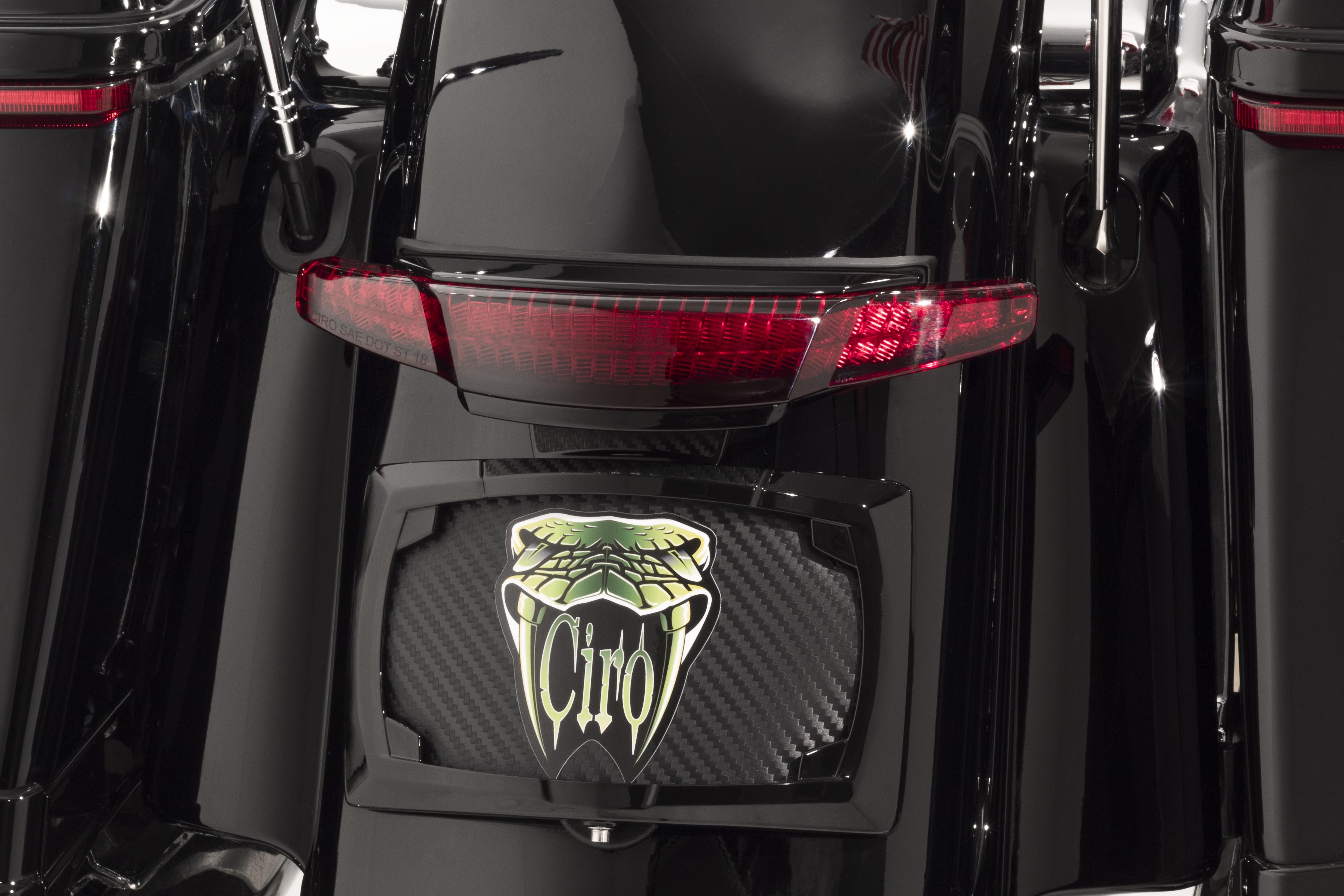 Latitude Tail Light & License Plate Holder | Ciro | For Harley